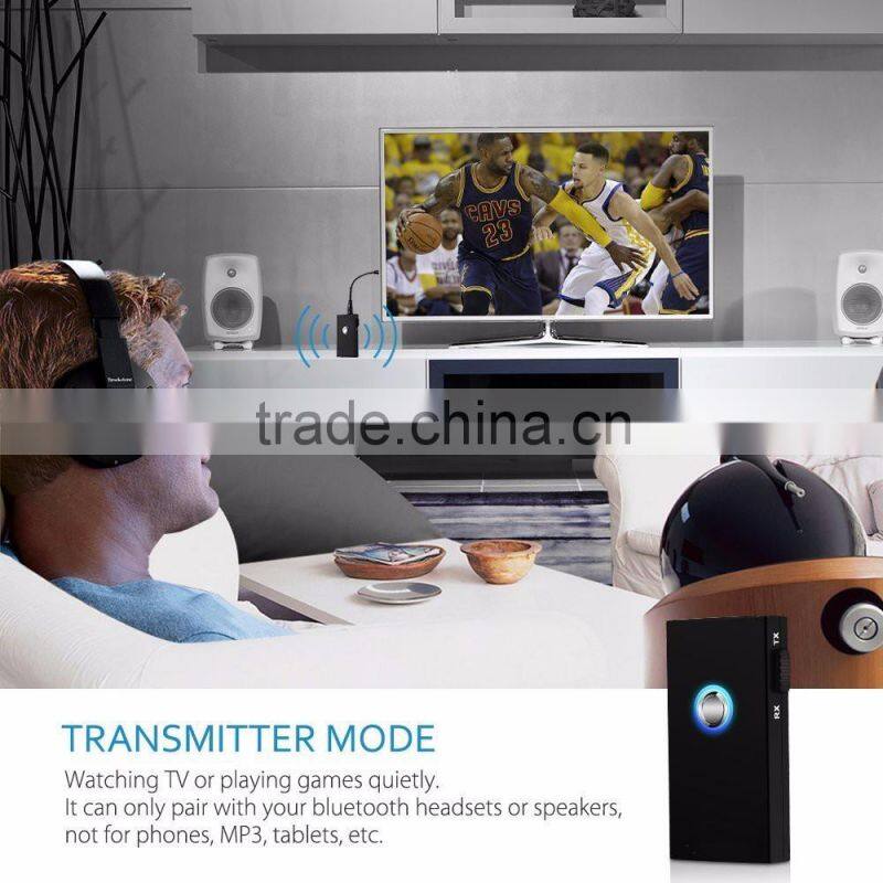 Bluetooth Receiver, Wireless Transmitter, Hands-Free Car Kit with 3.5mm Audio Output, Stereo Music Transmission BTI-010