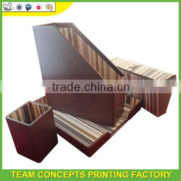 Portable cardboard desk organizer