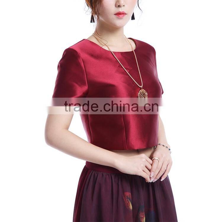 2016 new arrival A-line ladies formal red long skirt suit wholesale