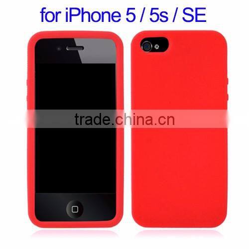 China Supplier Phone Case for iPhone SE, Silicone Back Cover for iPhone SE