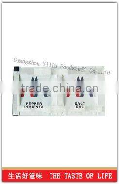 0.7g Seasoning Fine Salt and Hot Pepper Condiment Sachets