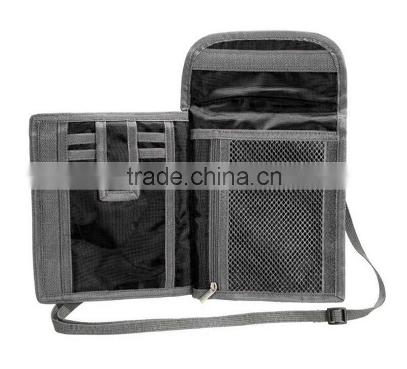 Alibaba personalized travel neck pouch passport holder,polyester material wallet