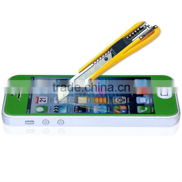 The World Best Quality Colorful Tempered Glass Screen Protector For iPhone 4 4S 5 5C 5S