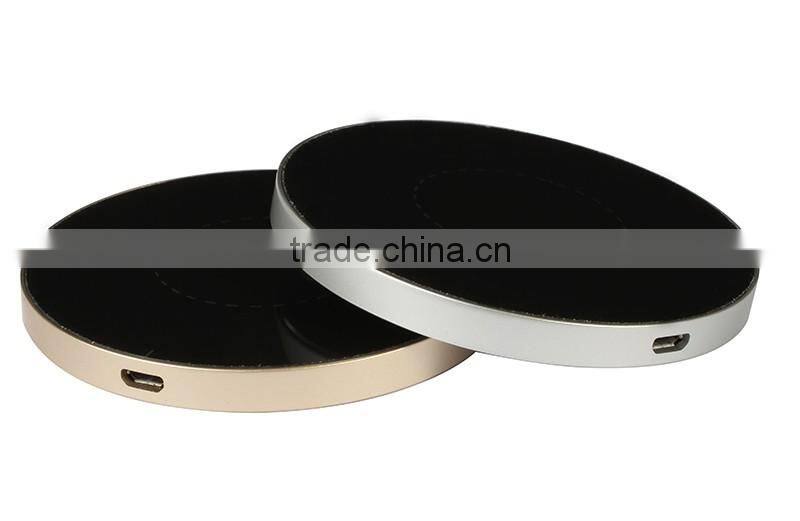 Micro USB qi wireless charger Metal Charger For Iphone Charger Portable Wireless charger