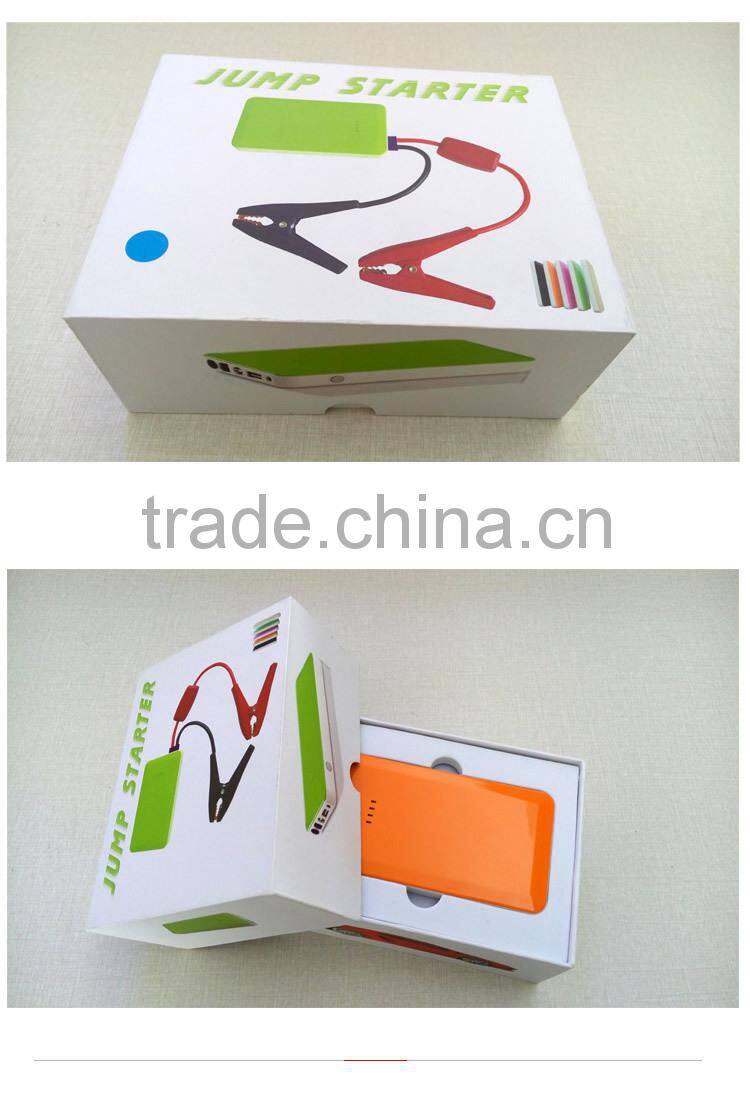 7500mAh capacity device to start 2.7L car jump starter power bank