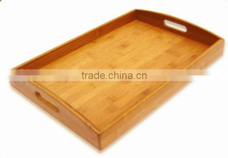 durable bamboo storage tray