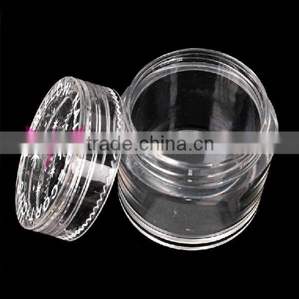 Wholesale small 10g plastic nail container with star OEM/ODM