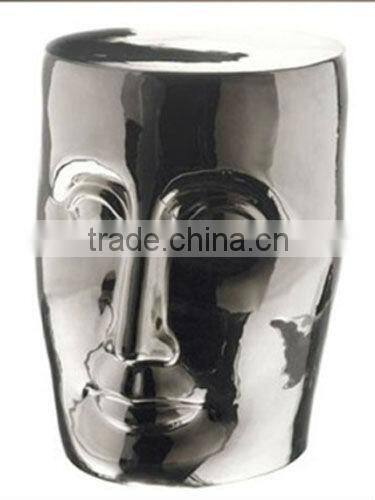 face ceramic stool