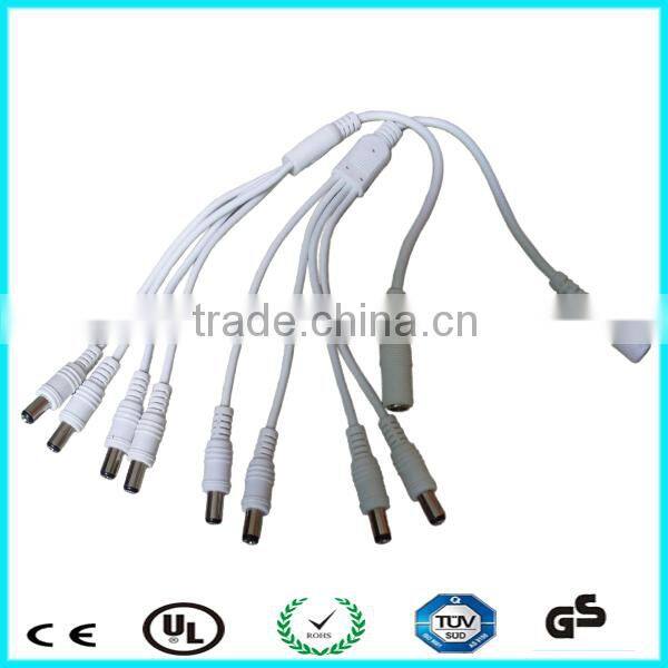 Wholesale 2.1x5.5mm 1 female to 5 male dc plug cable