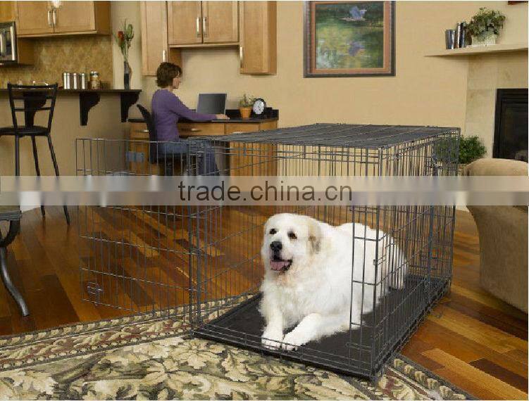 Ekia Wholesale Dog Cages Double Door Metal Dog Crate With Multiple Sizes