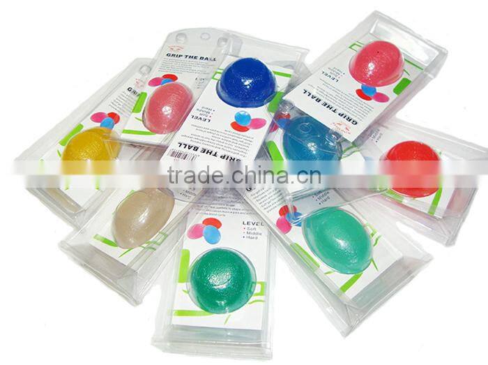 Popular High Quality Oval Shape Health Hand Silicone Gym Ball