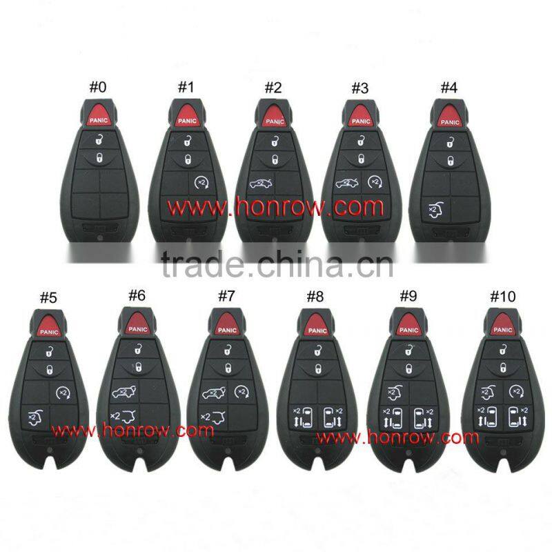 hot selling remote control car smart key case for Chrysler key shell factory direct good quality (old model with emergency ke)