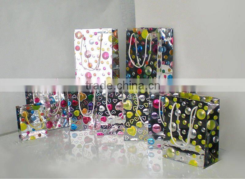 PET multi-lens laminating paper gift bag