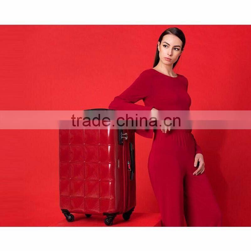 PU Travel Luggage Women Mens Casual Trolley Suitcase Rolling Luggage