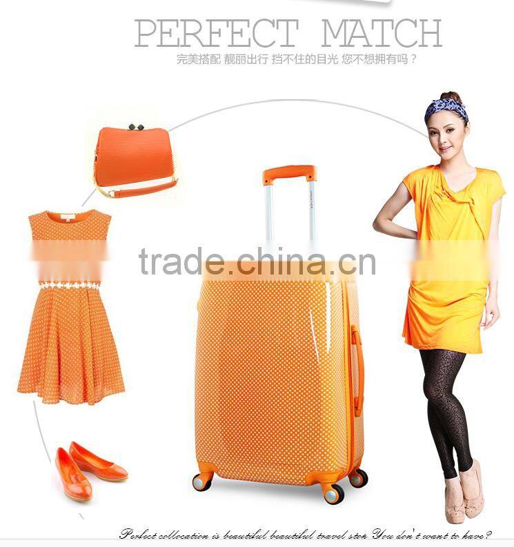 ABS+PC travel luggage with full zipper,connecting the case body luggage trolley bags