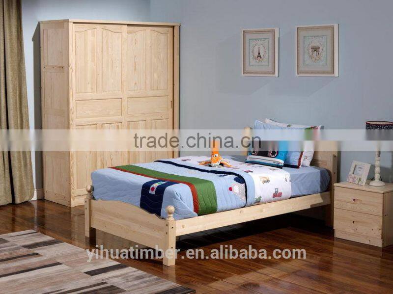 2015 modern style youth bedrooms furniture, single bed wooden Top Quality Youth Bedroom Set