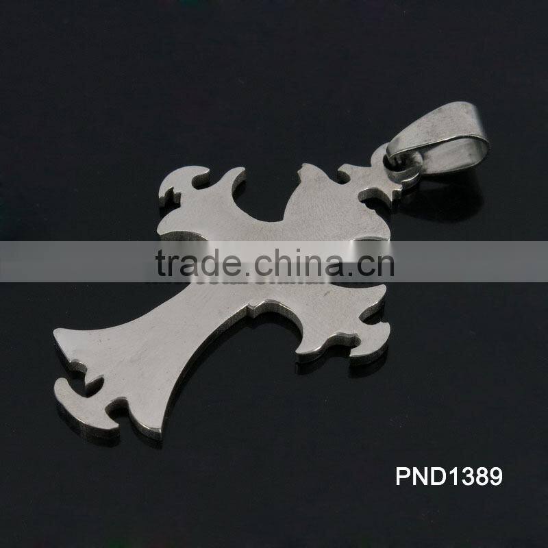 202L Wholesale Cheap Cross Stainless Steel Pendant For Birthday Gift