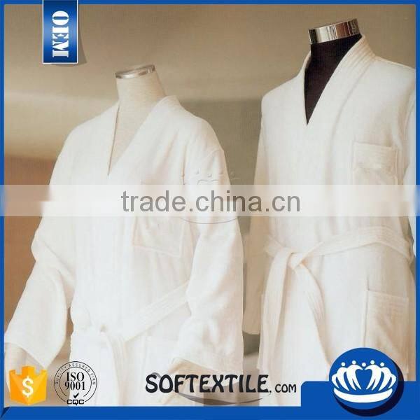 Softextile cheap wholesale terry men/women 100 cotton waffle hotel bathrobe