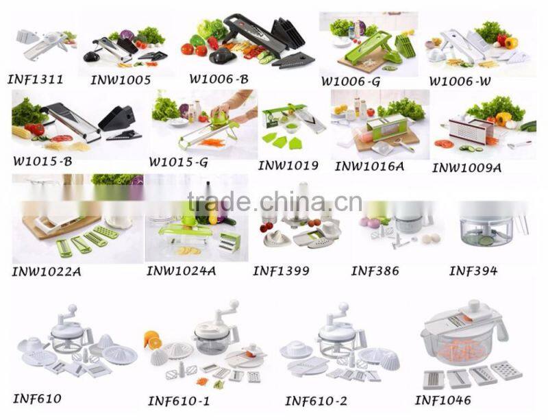 Kitchen Accessories Best Sale 3 in 1 Spiral Mandolin Slicer Potato Cutter Fruits and Vegetables Slicer