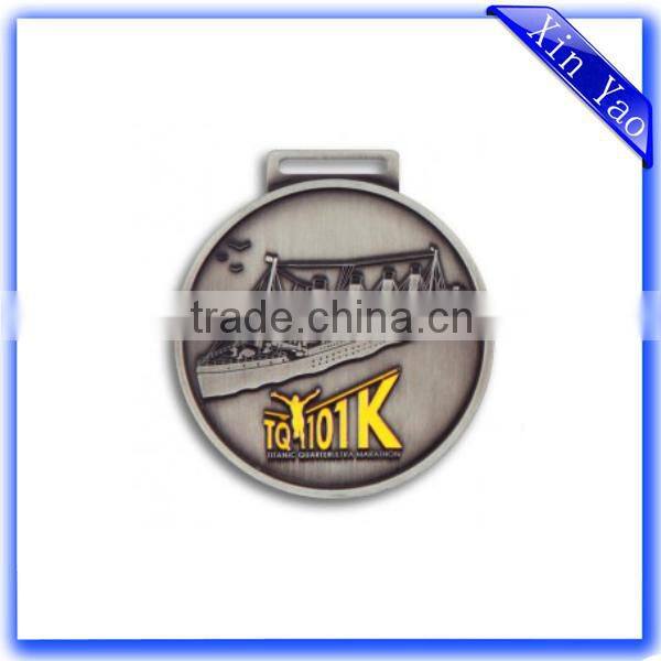 High quality custom shape zinc alloy nickel enamel medal