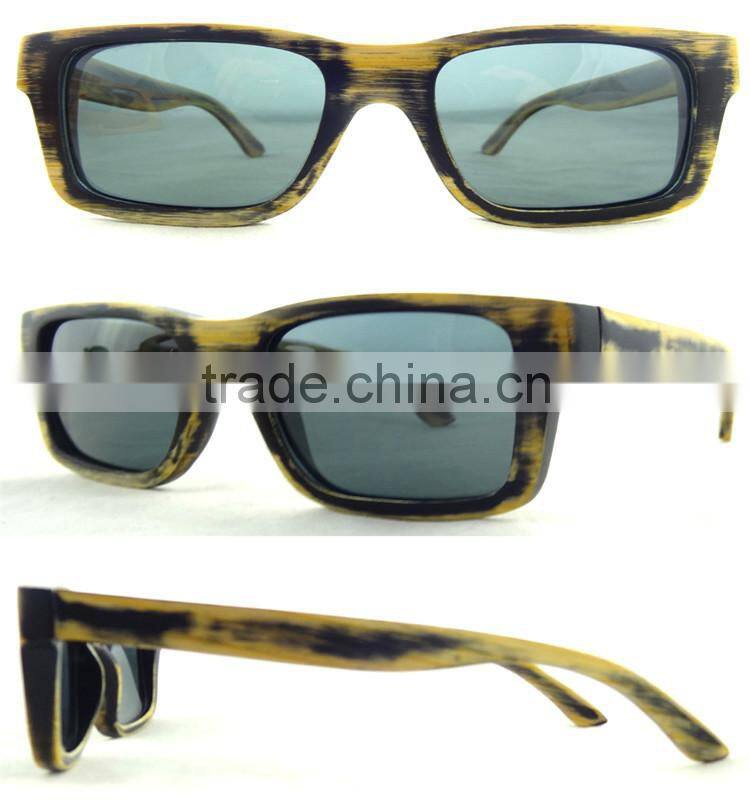 Fashion Camouflage wooden sunglasses/Bamboo Eyeglasses