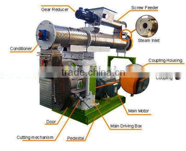 advanced design and high efficiency fish feed pellet machine