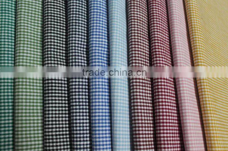 yarn dyed plaid 100% cotton fabric
