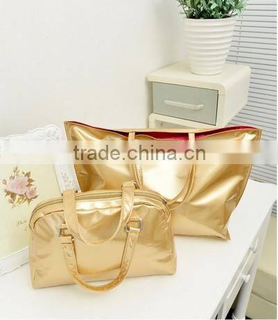 Gold and silver shopping bag