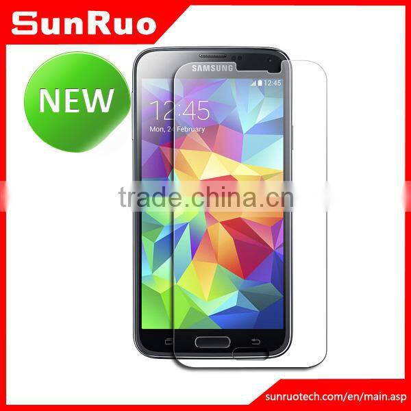 Wholesale cell phone accessories china anti-fingerprint HD tempered glass screen protector for Samsung Galaxy S5