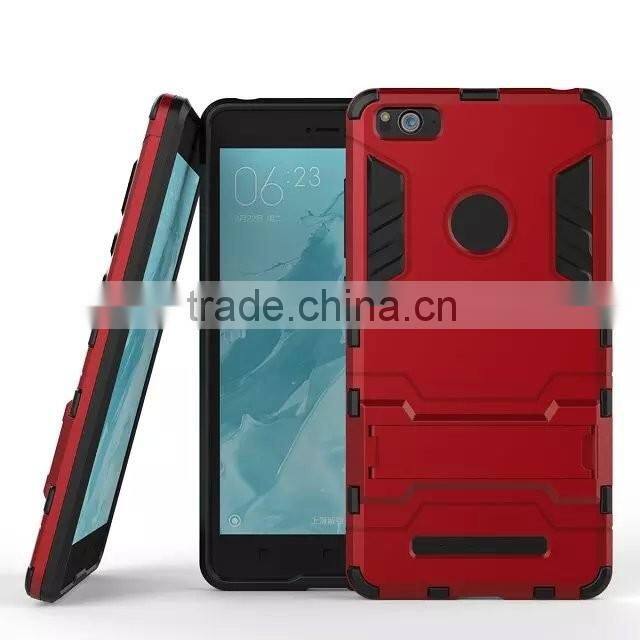 Iron-Bear Stand Rugged Hybrid Armor Phone Case Back Cover For Xiaomi Mi4c