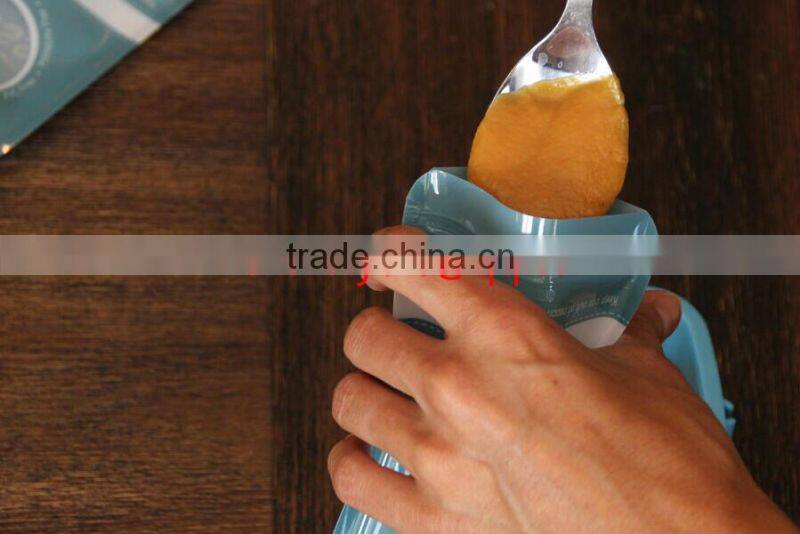 baby pouch with screwed spout and zipper