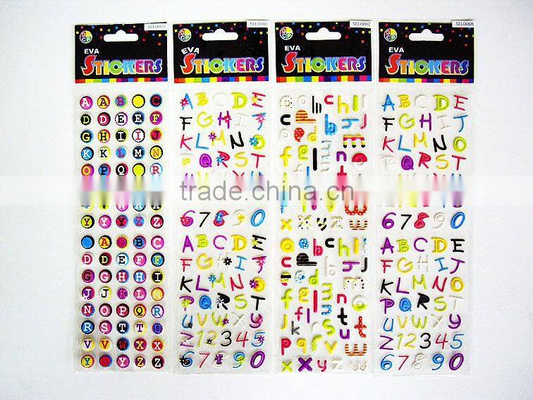 Alphabet 3D EVA sticker