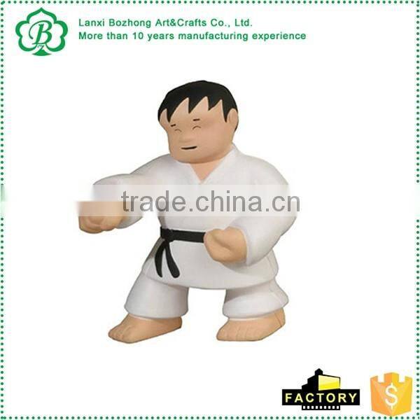 Promotional Karate Man Stress Ball with logo printed
