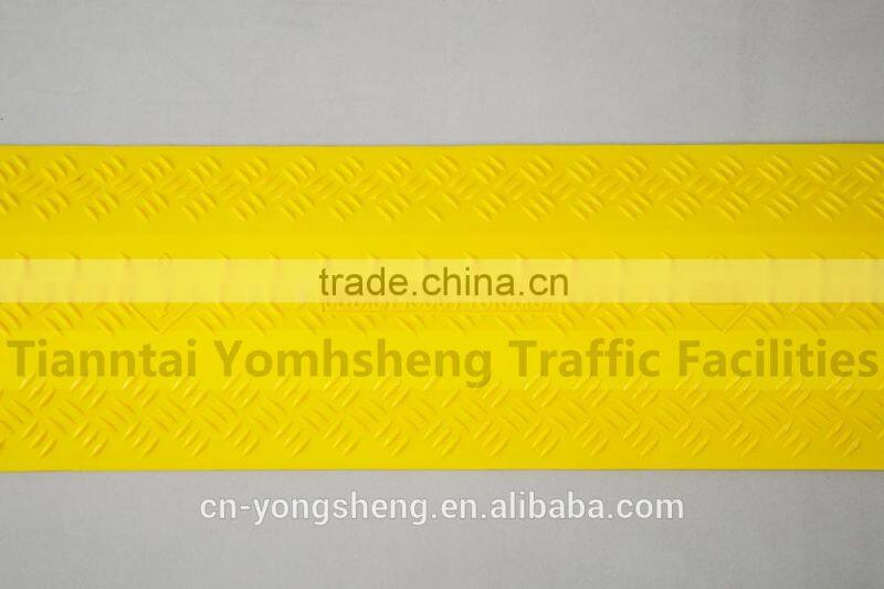 Wide 1-channel Yellow Plastic Cable Protectors
