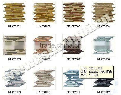 15x15 8mm thickness while marble mosaic HG-ST8014