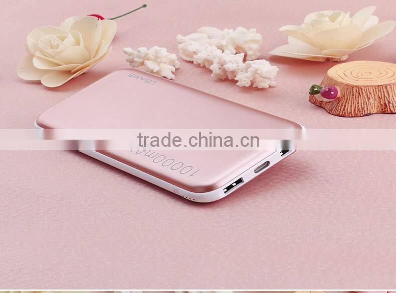 USAMS 10000mAh Cube Series Double 2 USB Power Bank External Battery Power Box