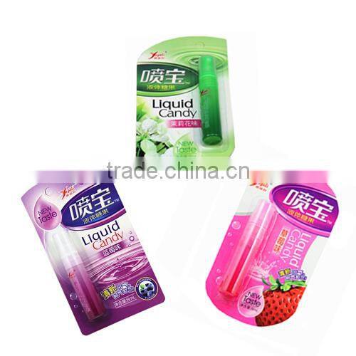 Yummy plane toy candy/mint liquid candy fresh spray VC-L036