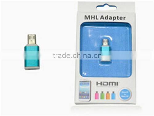 Colorful Blue color micro 11pin MHL Adapter
