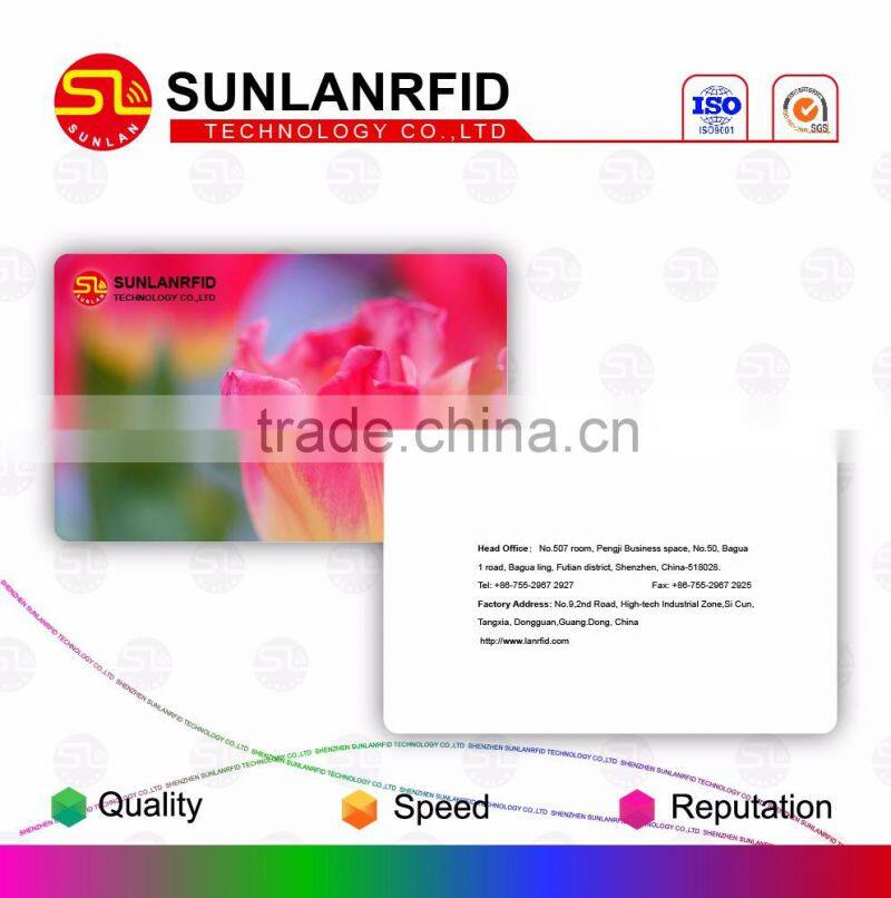 Fashion Foil Stamping Grossy Material PVC Finishing Irregular Shape RFID card