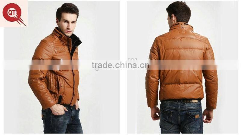 2016 mens leisure business stiching fabric warmful short windproof down jacket