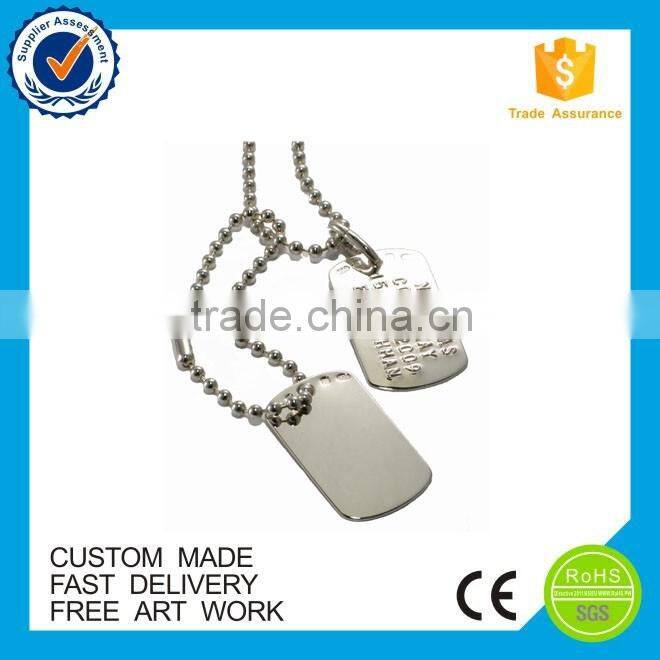 zinc alloy dog tag blank dog tag metal dog tag