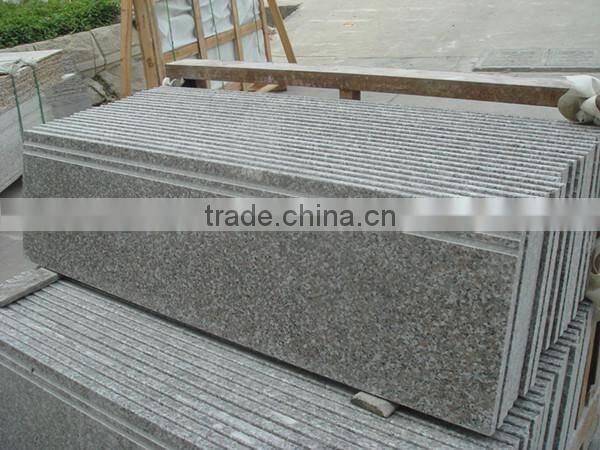 Chinese Natural Polished White Granite Stair