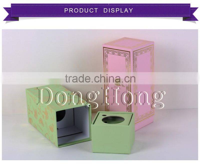 Hot stamping square cardbaord wine gift boxes wholesale