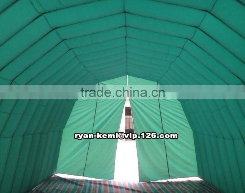 green inflatable tunnel tent custom inflatable sports tent green inflatable tunnel Oxford cloth inflatable tent with blower