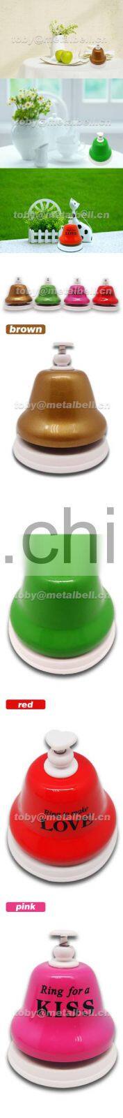 golden dinner table bell ,ring for a beer