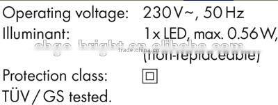 LED colour changeable night light multicolor changing led night light