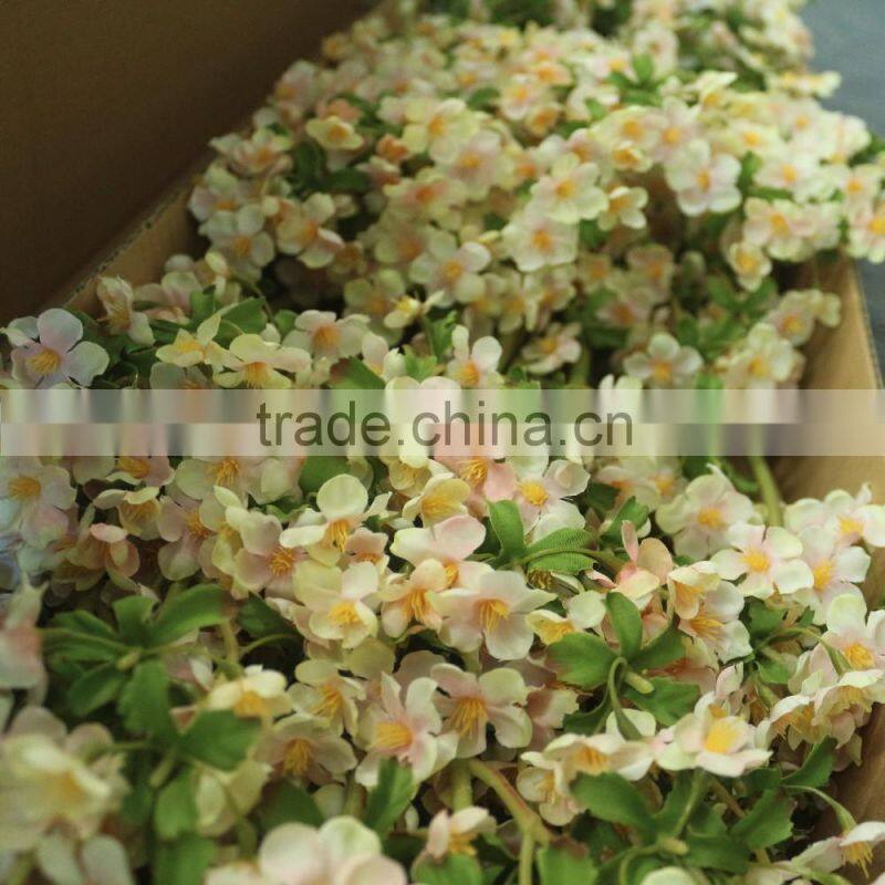 Factory direct wedding decoration pink wintersweet artificial flower plum