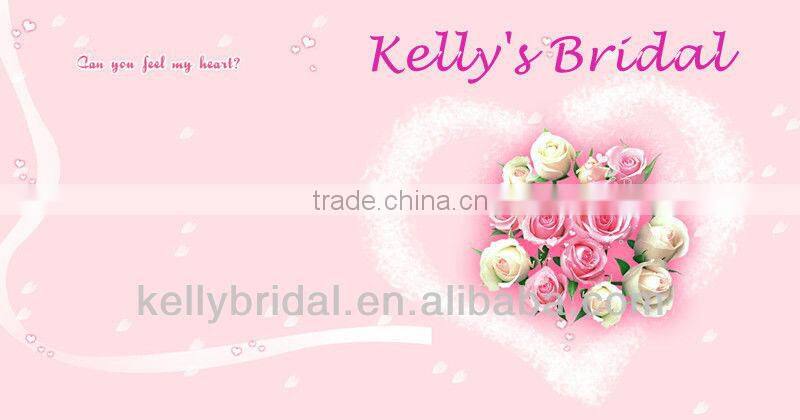 Hotsale A-line sweetheart neckline design used organza fabric with a beautiful sash bridal/bridalmaid dress