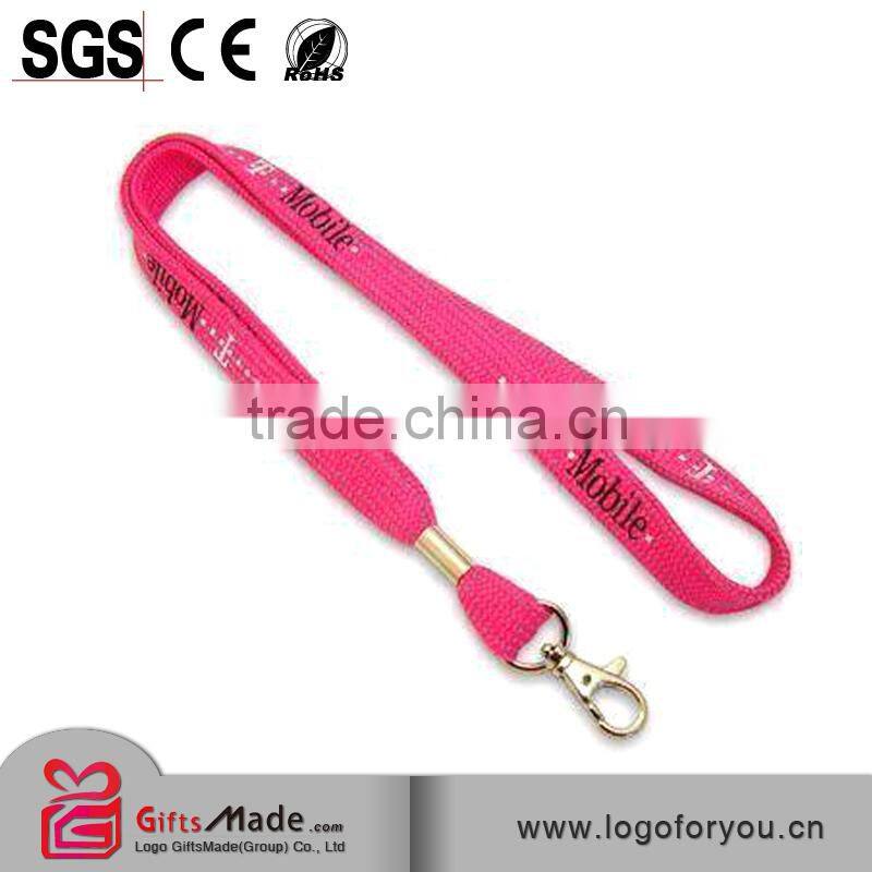 Factory wholesale Custom woven round cord lanyard