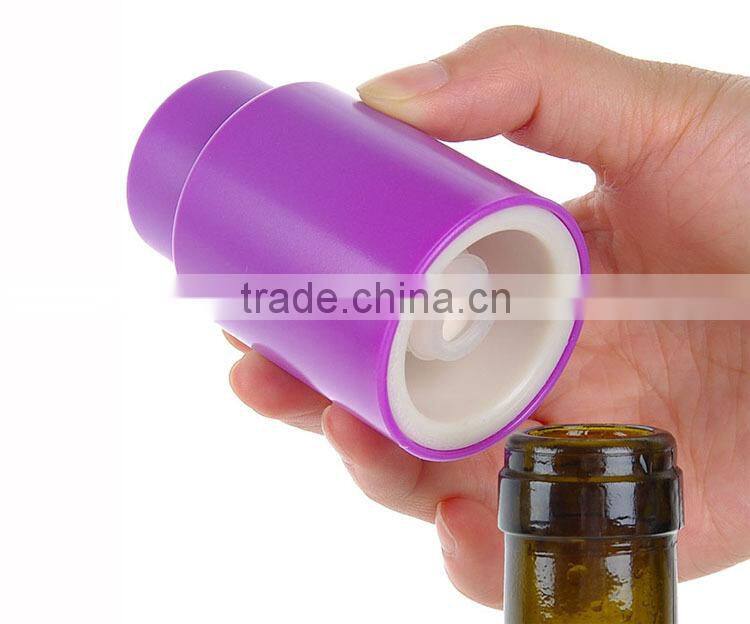 Wine bottle vacuum stopper